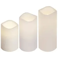 MARELIDA 3er Set LED Kerzen mit Fernbedienung | Gr.: onesize