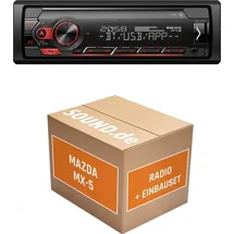 JUST SOUND best choice for caraudio Autoradio Einbaupaket Pioneer MVH-S320BT passend für Mazda MX-5 NB/NB-FL | Bluetooth USB