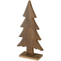Deko-Aufsteller Narvik H26cm aus Holz braun Tanne Weihnachts-Baum Advent X-Mas