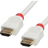 Lindy HDMI Anschlusskabel HDMI-A Stecker, HDMI-A Stecker 3.00m Weiß 41413 High Speed-HDMI, Rund, UL