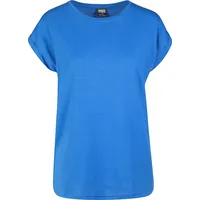 URBAN CLASSICS Damen Ladies Extended Shoulder Tee T-Shirt, brightblue,