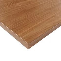 Bisley Tischplatte 140x80 cm in Walnuss, Schreibtischplatte aus Holz, Holzplatte, Spanplatte kratzfest beschichtet mit ABS-Kante für DIY Homeoffice