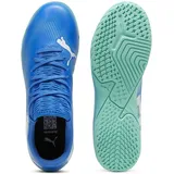 Puma Future 7 Play IT Jr Soccer Shoe, Hyperlink Blue-Mint White, 34.5 EU