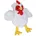 Huhn Mehrfarbig