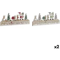 Adventskalender DKD Home Decor Holz MDF 45 x 1 x 19 cm 45 x 2 x 19 cm [2 Stüc