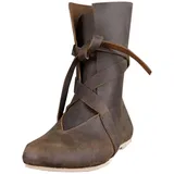 IQYU Männer Cowboy Stiefel Cowboystiefel Für Herren Breite Klassische Retro Kleine Beine Westliche Stiefel Mit Spitze Stick Schuhe Leder Westernstiefel Schnürstiefel Bis Zur Mitte Der Wade Schuhe - 45 EU