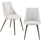 [en.casa] Stühle, Danzig Holzfarben Beige