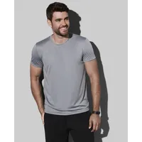 Stedman Active Sports-T For Men Silbergrau Polyester 3XL