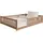 Kids Collective Jugendbett Bodenbett 140 x 200 cm Kiefer massiv braun Zimt