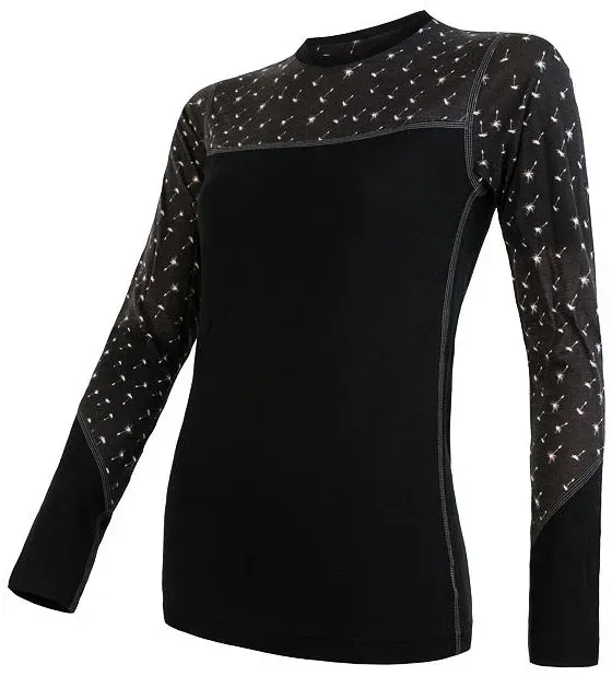 Damen-Funktionsshirt Sensor Merino Impress (long sleeve) Größe: L /  schwarz