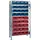 NW NORDWEST Tecwerk Steckregal H2000xb1000xt400mm Grundregal 10 Stahlbd.16xmk3z blau,20xMK3Z rot Tw