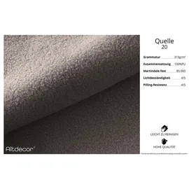 altdecor Ecksofa Cord mit Schlaffunktion 2-Sitzer Beige