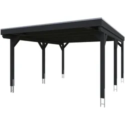 Einzelcarport SKANHOLZ "Grunewald", grau (anthrazit), H: 251cm, Carports