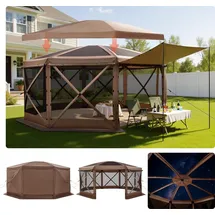Vevor Pop-up-Pavillon 4,57x4,57m Braun