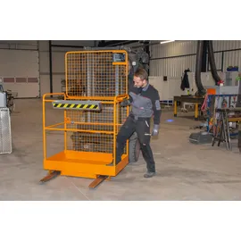 Bauer Südlohn Sicherheitskorb lackiert TK 300 kg Gelborange