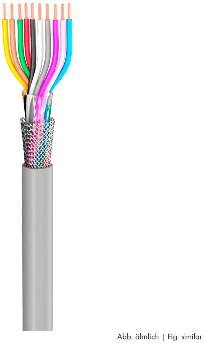 Steuerleitung SC-Control Flex; 12 x0,75 mm2; PVC, flammwidrig, Ø 10,80 mm; grau; Eca