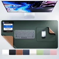 Schreibtischunterlage Leder 80x40 cm – extra dünn & rutschfest - Desk Mat & Deskmat wasserfest & schmutzabweisend - Schreibtisch Unterlage, Schreibunterlage & Tischunterlage Schreibtisch