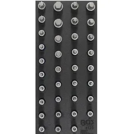 BGS Werkstattwageneinlage 1/3: Bit-Einsatz-Satz Antrieb Innenvierkant 12,5 mm (1/2 Innensechskant, T-Profil (für TX), Innenvielzahn (für XZN), Keil-Profil (für RIBE) 36 teilig