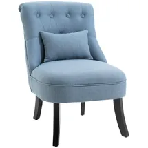 Homcom Relaxsessel Leinen 69 x 77 x 52,5 cm Blau