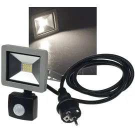 ChiliTec LED Aussenstrahler IP44 inkl. 1,5 m Kabel grau/schwarz