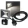 ChiliTec LED Aussenstrahler IP44 inkl. 1,5 m Kabel grau/schwarz