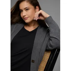 laura scott curve Laura Scott Strickjacke in kuscheligem Feinstrick und hüftbedeckender Passform - GROSSE GRÖSSE