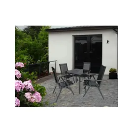 gardenson Gartengarnitur 5-tlg. Schwarz