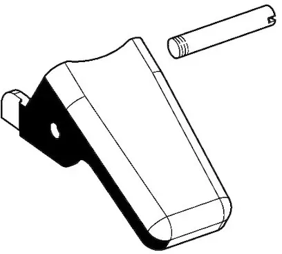 Schell Betätigungshebel für SCHELLOMAT DrSp., Modell 2011, chrom, 296640699 296640699