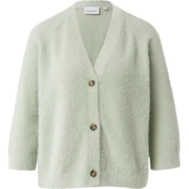 Comma, Cardigan Flauschiger Strickcardigan Grün 32