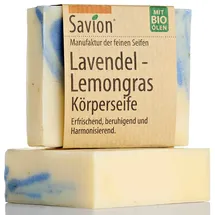 Savion Lavendel-Lemongras Körperseife, Vegan, Palmölfrei, Tierversuchsfrei, 80g