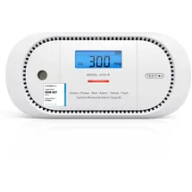 X-Sense Kohlenmonoxid Melder mit digitalem LCD-Display, CO Melder mit austauschbarer 5-Jahres-Batterie und Spitzenwertspeicher, XC01-R