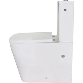 Sanicomfort Aliki Square Stand-WC mit WC-Sitz Weiß