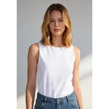 More & More Stretch-Basic-Top Weiß 44
