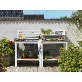 Brafab Outdoorküchen-Modul Arbeitsmodul Bellac Aluminium Weiß