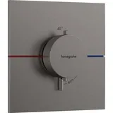 Hansgrohe ShowerSelect Comfort E Duschthermostat eckig für 1 Verbraucher brushed black chrome 15574340