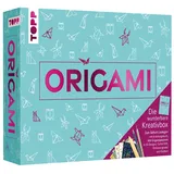 Frechverlag Origami Die wunderbare Kreativbox mit Anleitungsbuch und 400 Faltblättern 14 x 14 cm 10 x 10 cm