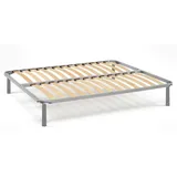 Talamo Italia - Orthopädischer Lattenrost mit 14 Latten, geeignet für ein Queensize-Bett, Made in Italy, Lattenrost aus Birkensperrholz, 120x200h34 cm
