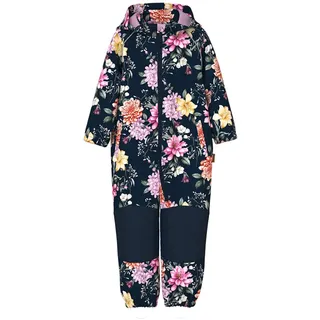 NAME IT Alfa08 Softshell 1fo Overall - Dark Sapphire / Botanical Flower - 18 Monate