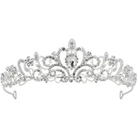 Boland - Tiara Königin, Haarband, Krone, Diadem, Prinzessin, Zubehör für Hochzeit, JGA und Karneval