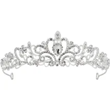 Boland - Tiara Königin, Haarband, Krone, Diadem, Prinzessin, Zubehör für Hochzeit, JGA und Karneval