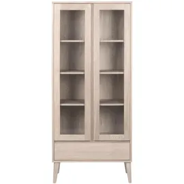 VCM Vitrinenschrank Naila 80 x 37 cm Weiß