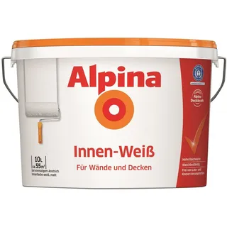 Alpina Wandfarbe Weiß matt 10 l