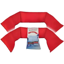 Digebis Hydro Snake 1300 X 50 Mm Hochwassersperre Überschwemmungsschutz Sandsack Alternative - 2er Pack (rot)