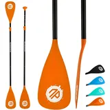 Niphean Sup Paddel, 3&4-teiliges Abnehmbares Schwimmendes Paddle Board Paddel, Verstellbares Kajak Paddel, Robuste Ruder