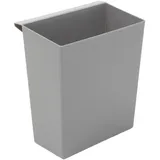 Proregal Einsatzbehälter für viereckigen kegelförmigen Papierkorb HxBxT 26,5x15x24cm | Kunststoff Grau