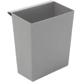 Proregal Einsatzbehälter für viereckigen kegelförmigen Papierkorb HxBxT 26,5x15x24cm | Kunststoff Grau