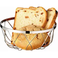 APS 30310 Metall-Korb für Brot oder Obst, Ø 18 x 7.5 cm
