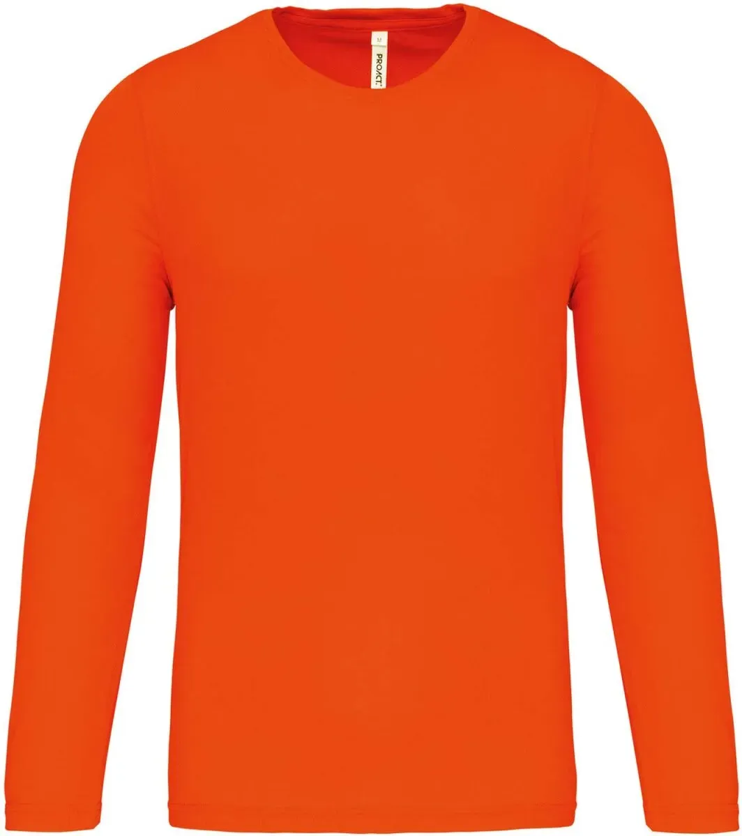 Kariban ProAct Unisex Sport Shirt langarm T-Shirt PA443 fluorescent orange XS