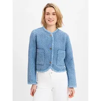 Richroyal Jeansblazer, Mit eingefasster Kante, blau