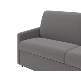 vente-unique - Schlafsofa 3 Calife - Polyester - hellgrau